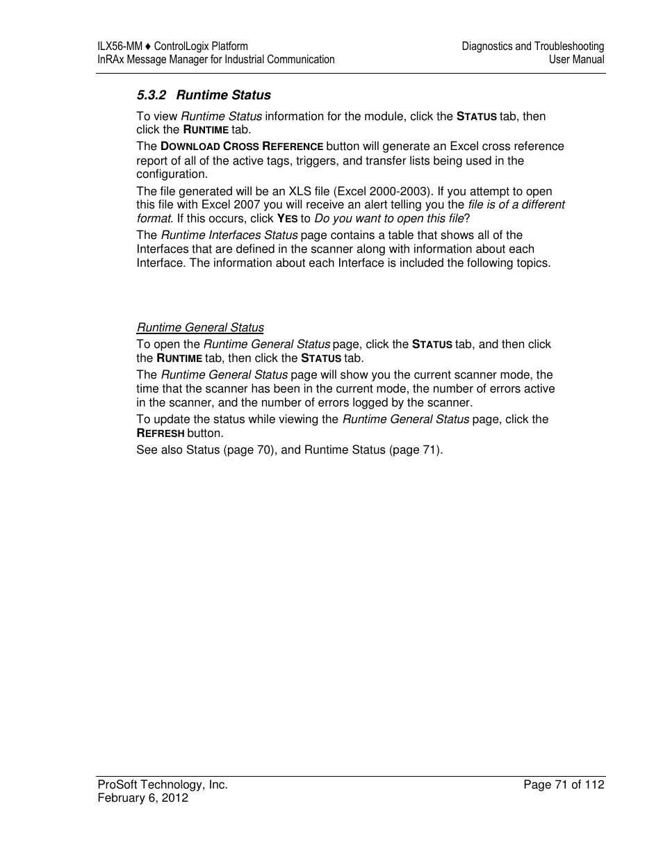 ProSoft Technology ILX56-MM User Manual | Page 71 / 112