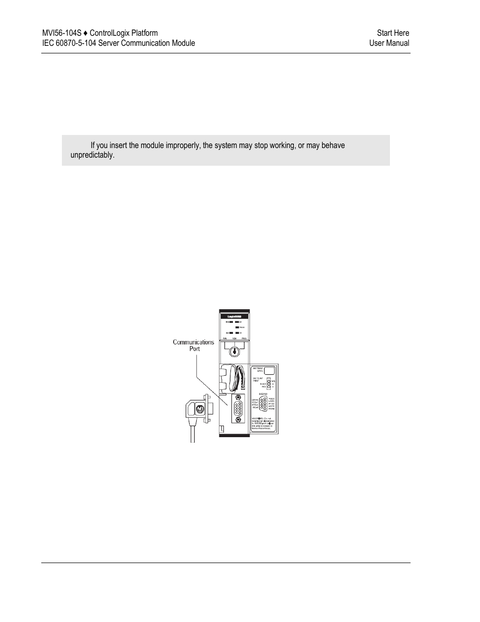 Connect your pc to the controllogix processor | ProSoft Technology MVI56-104S User Manual | Page 14 / 188
