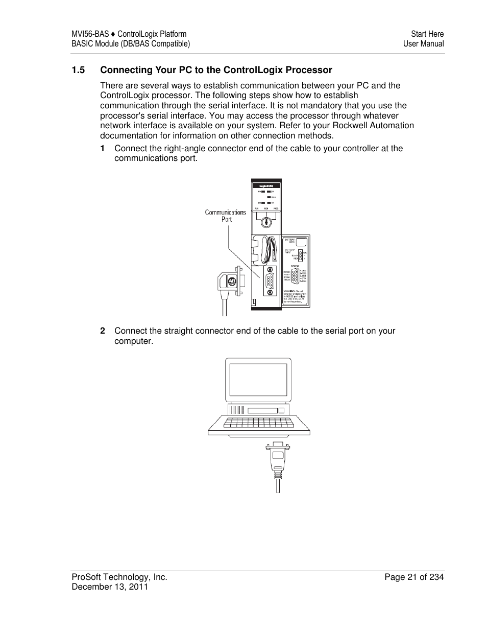 ProSoft Technology MVI56-BAS User Manual | Page 21 / 234