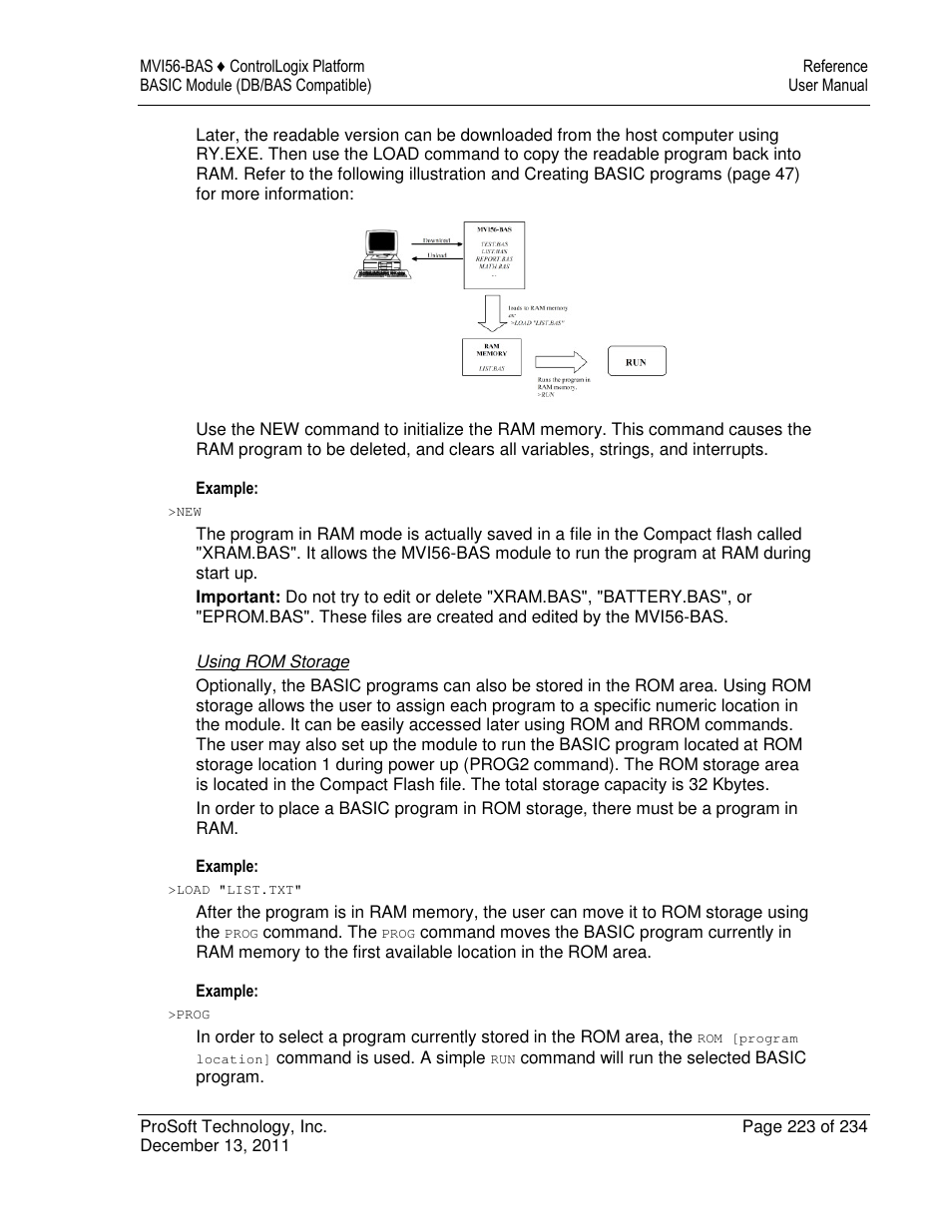 ProSoft Technology MVI56-BAS User Manual | Page 223 / 234