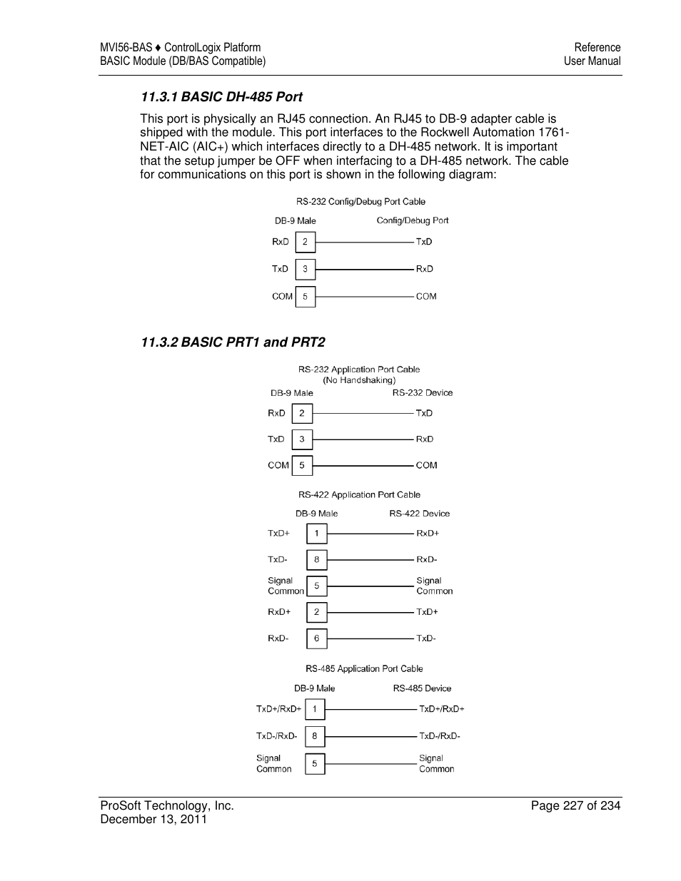 ProSoft Technology MVI56-BAS User Manual | Page 227 / 234