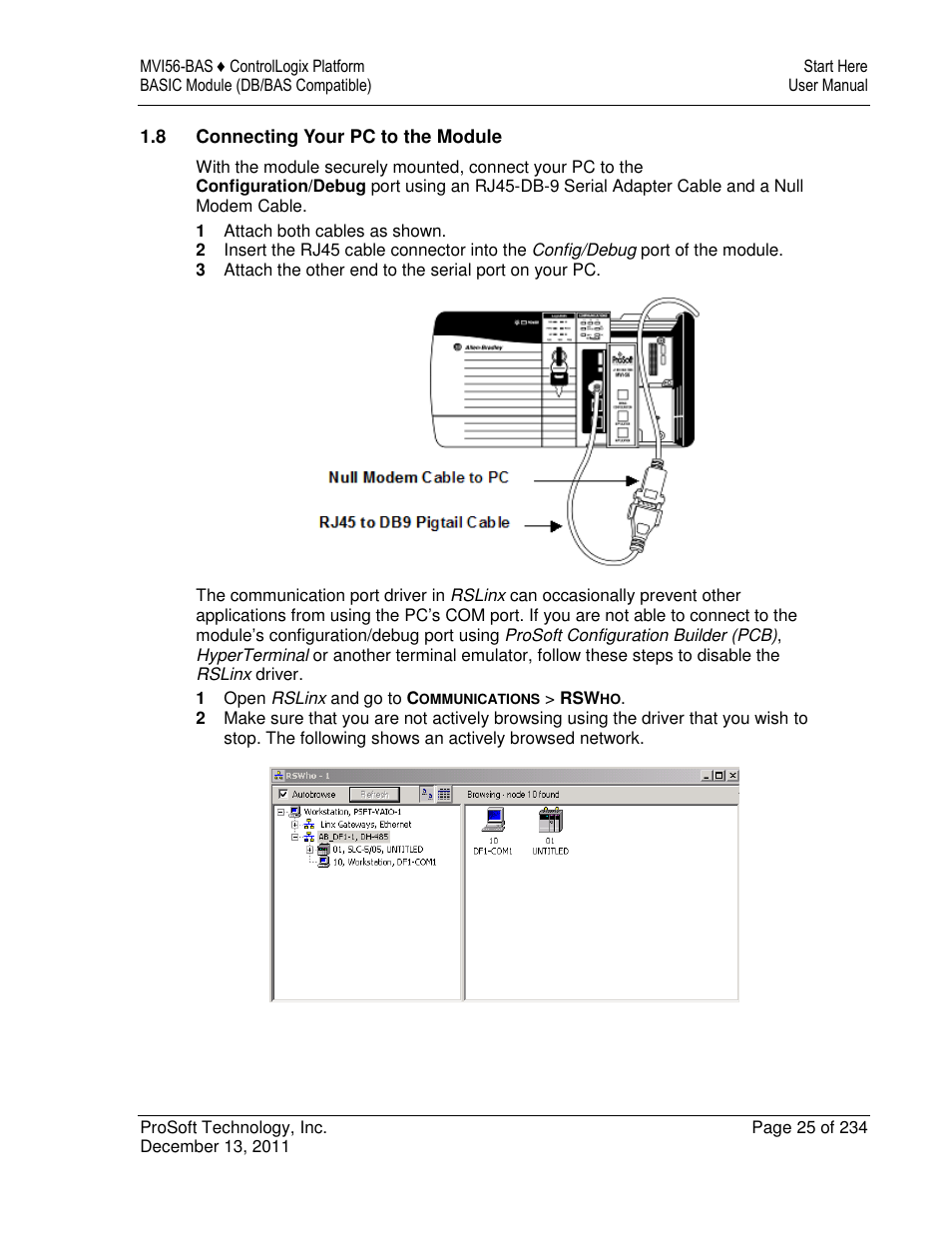 ProSoft Technology MVI56-BAS User Manual | Page 25 / 234