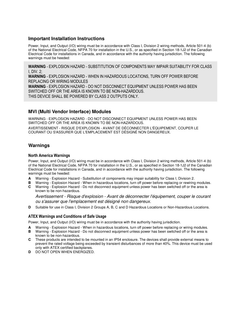 ProSoft Technology MVI56-BAS User Manual | Page 3 / 234