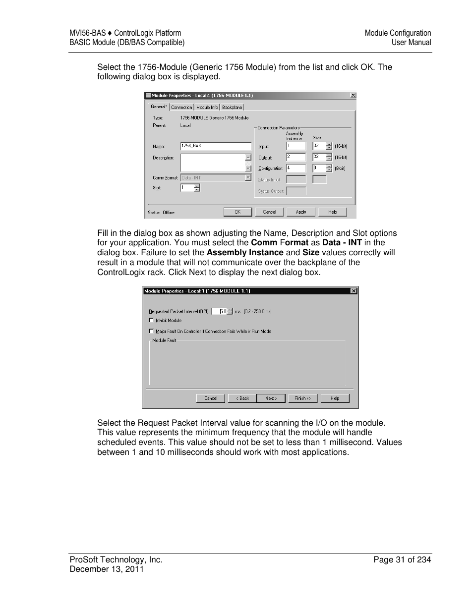 ProSoft Technology MVI56-BAS User Manual | Page 31 / 234