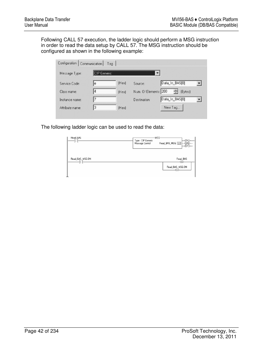 ProSoft Technology MVI56-BAS User Manual | Page 42 / 234