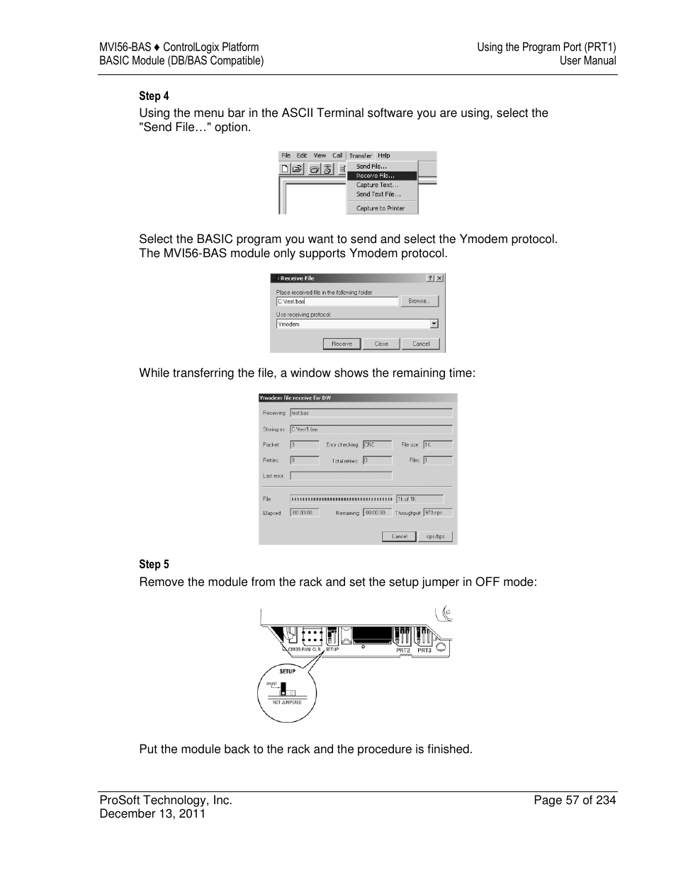 ProSoft Technology MVI56-BAS User Manual | Page 57 / 234