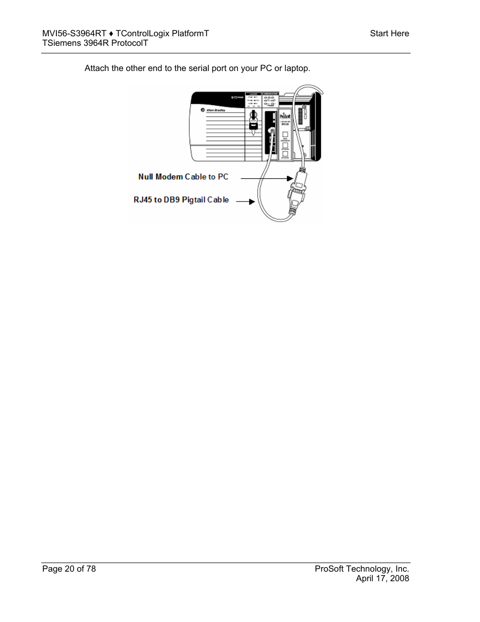 ProSoft Technology MVI56-S3964R User Manual | Page 20 / 78