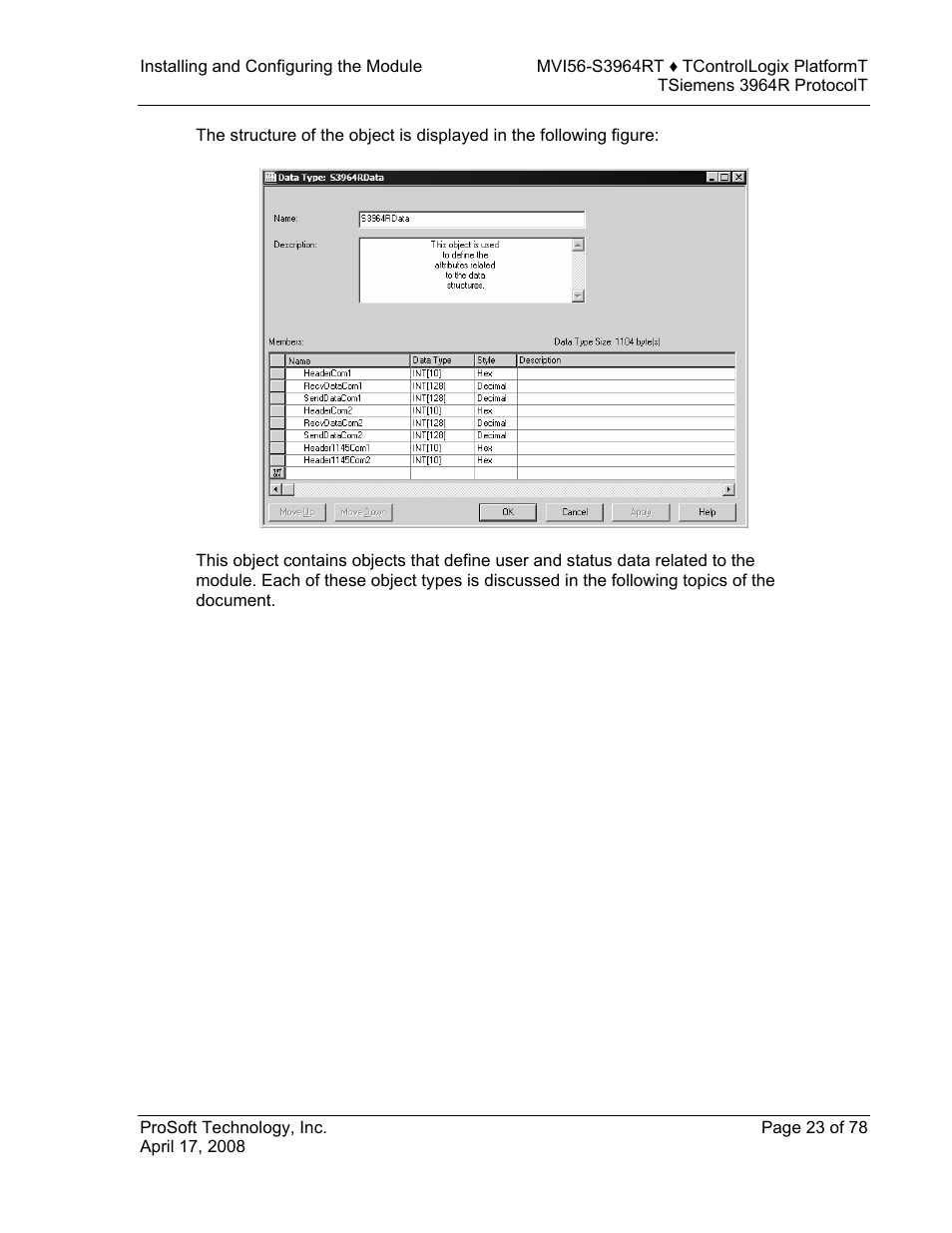 ProSoft Technology MVI56-S3964R User Manual | Page 23 / 78