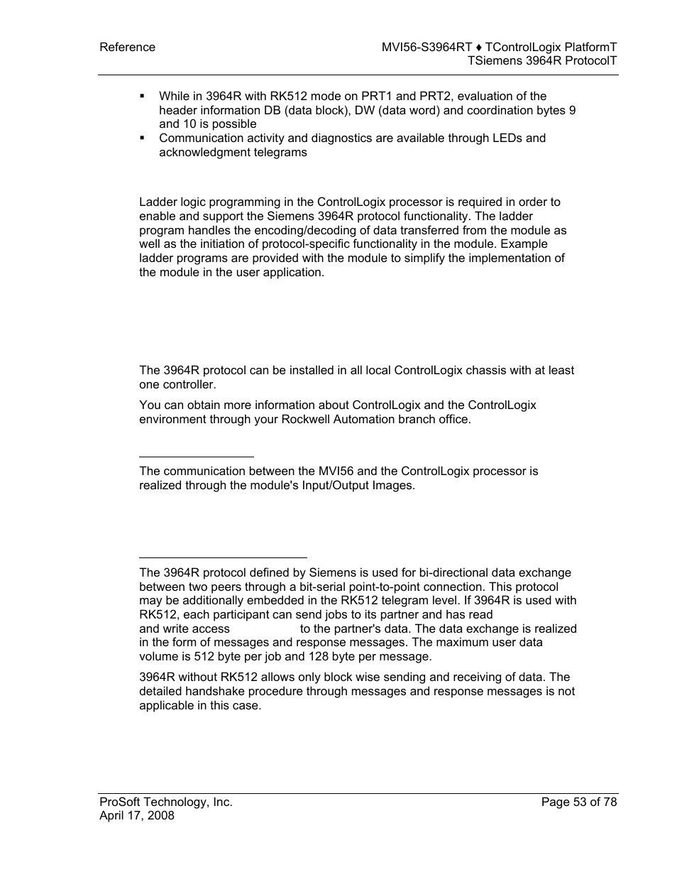 Functional overview, Products in the environment, Product compatibility | 3964r protocol overview, The 3964r protocol in general, E 53) | ProSoft Technology MVI56-S3964R User Manual | Page 53 / 78