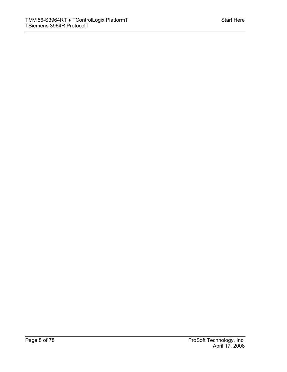 ProSoft Technology MVI56-S3964R User Manual | Page 8 / 78