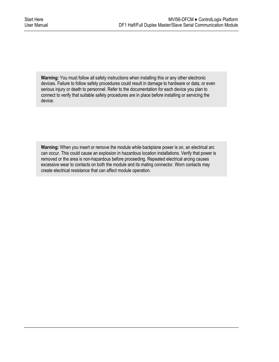 Installing the module in the rack | ProSoft Technology MVI56-DFCM User Manual | Page 12 / 106
