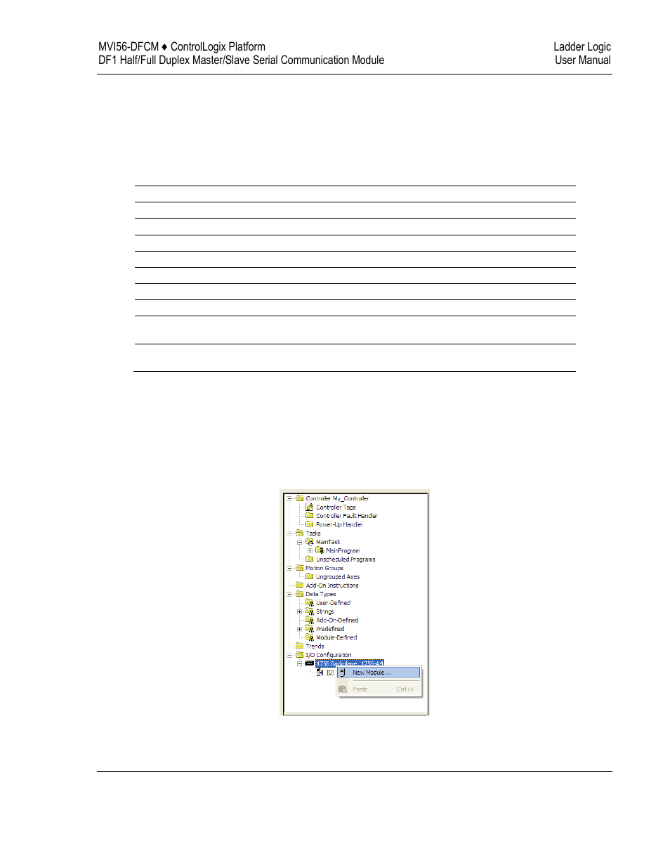 Special functions and controls (dfcm.control), Adding the module to an existing project | ProSoft Technology MVI56-DFCM User Manual | Page 45 / 106