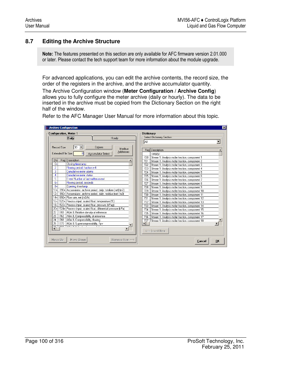 ProSoft Technology MVI56-AFC User Manual | Page 100 / 316