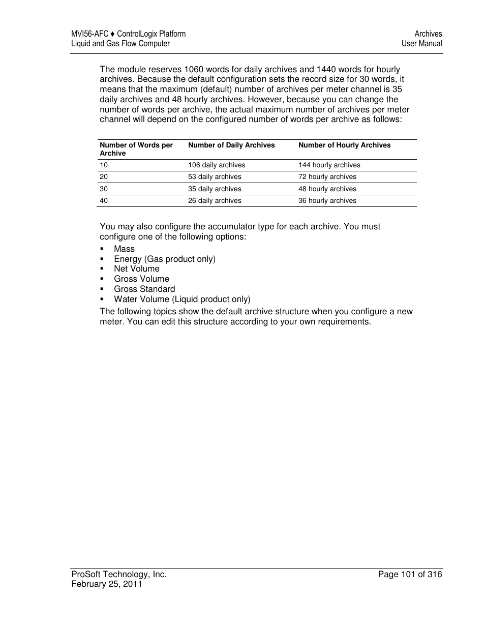 ProSoft Technology MVI56-AFC User Manual | Page 101 / 316