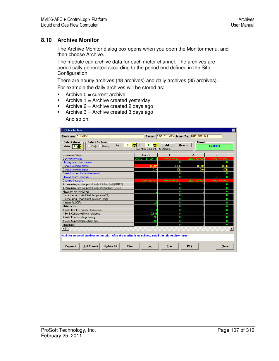 ProSoft Technology MVI56-AFC User Manual | Page 107 / 316