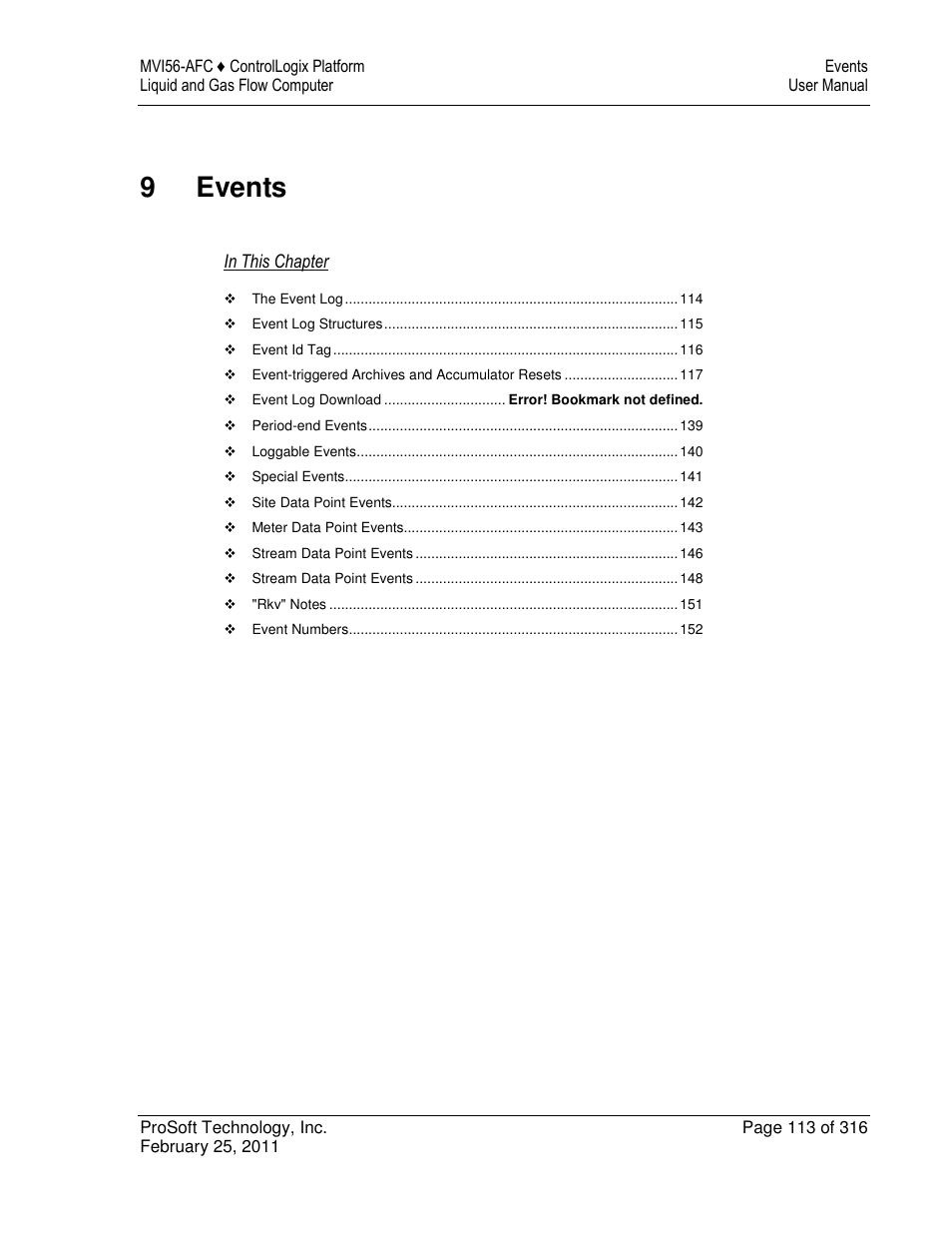 9events | ProSoft Technology MVI56-AFC User Manual | Page 113 / 316