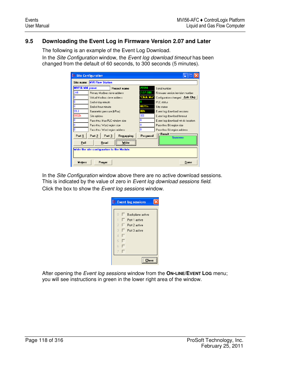 ProSoft Technology MVI56-AFC User Manual | Page 118 / 316