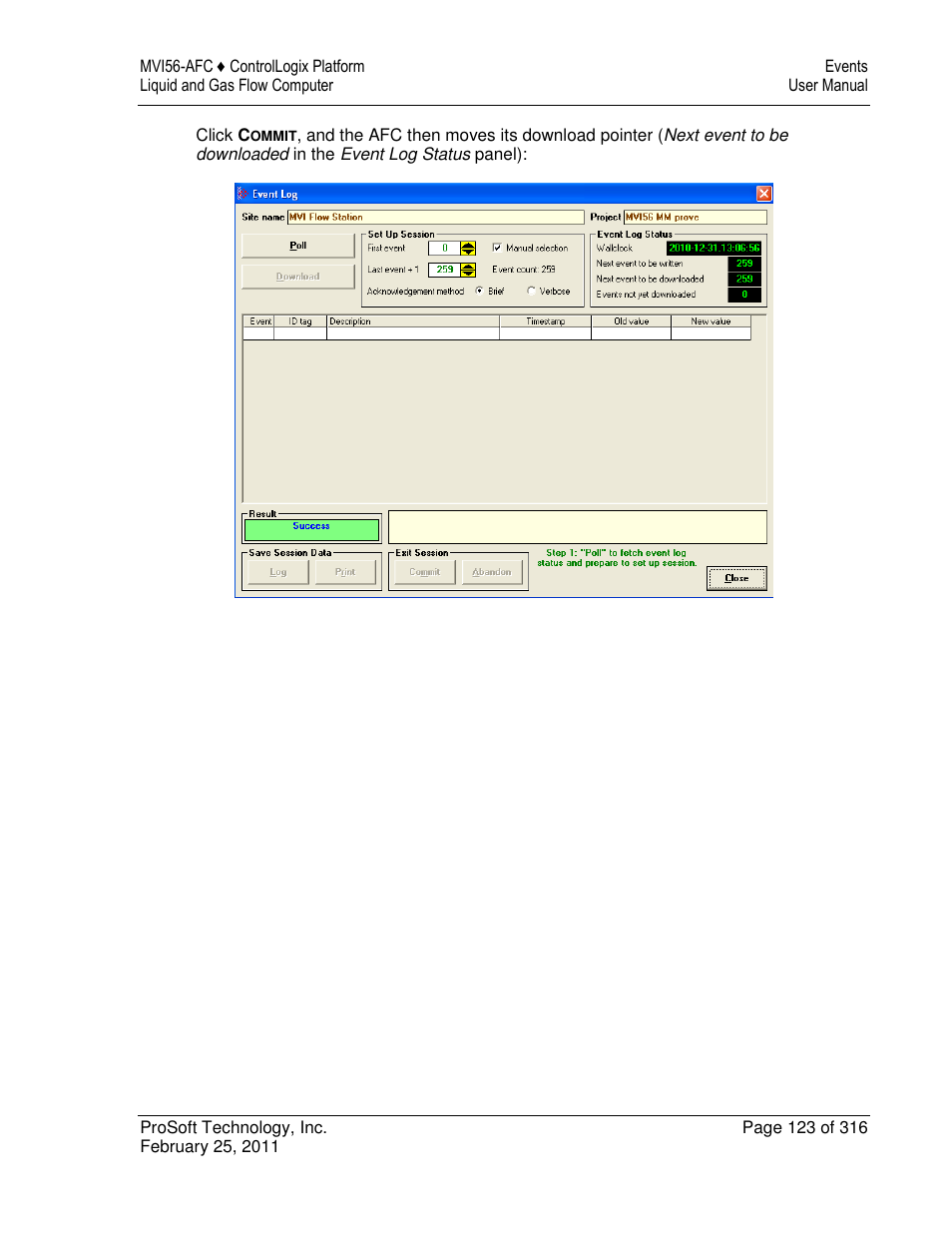 ProSoft Technology MVI56-AFC User Manual | Page 123 / 316