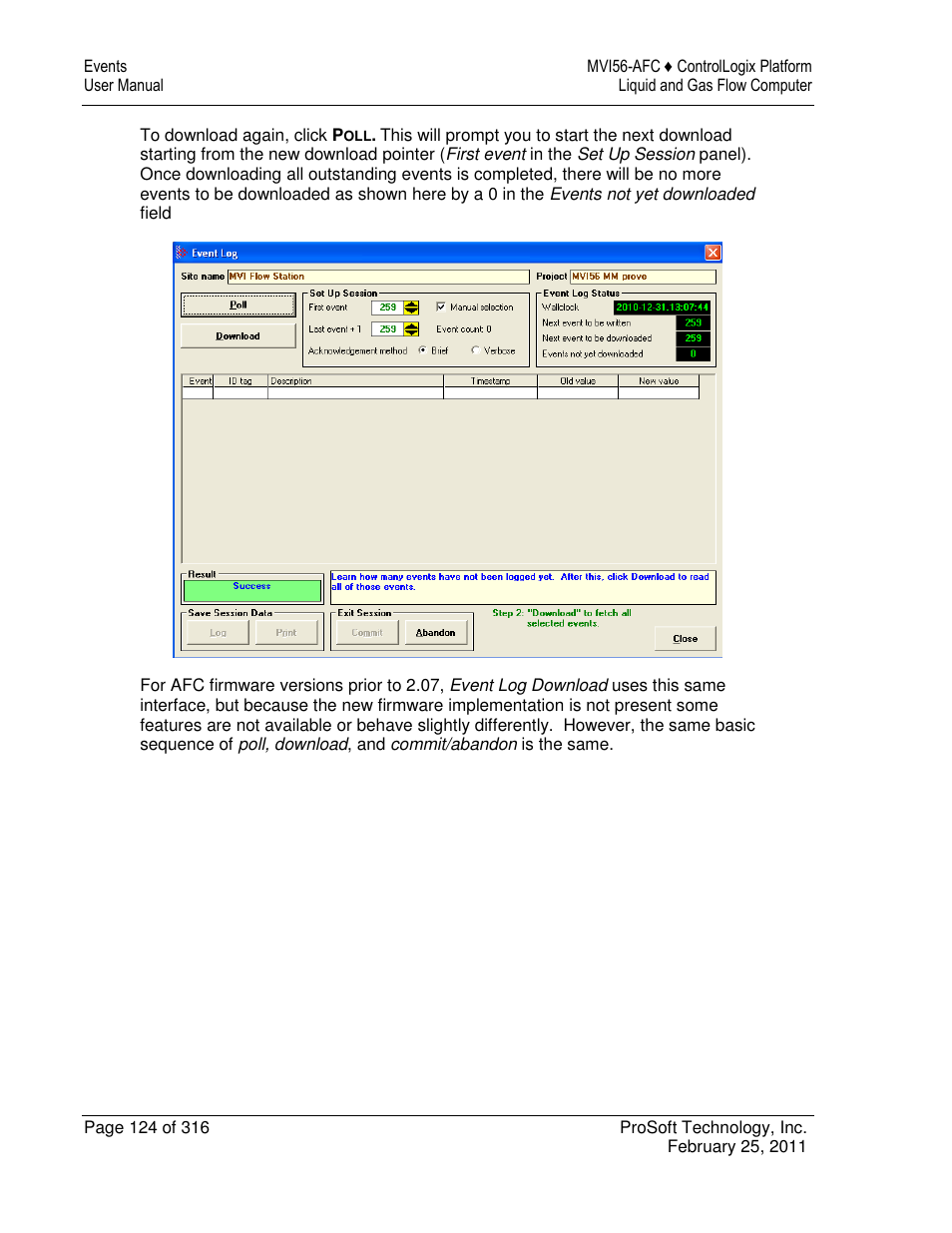 ProSoft Technology MVI56-AFC User Manual | Page 124 / 316