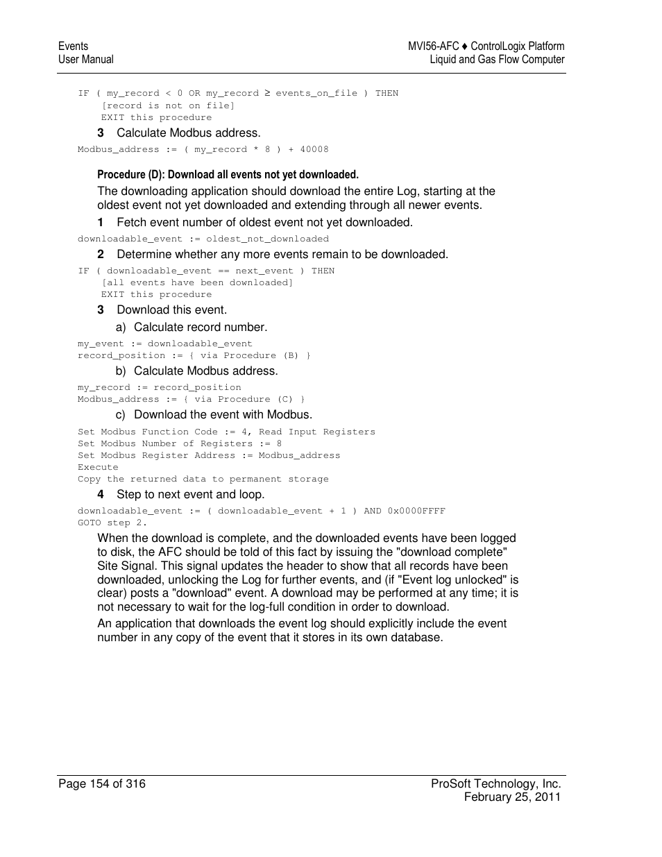 ProSoft Technology MVI56-AFC User Manual | Page 154 / 316