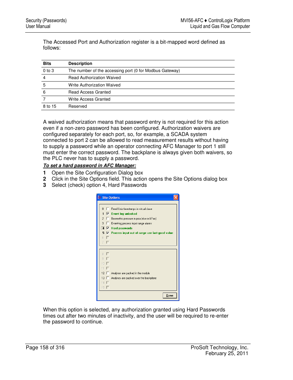 ProSoft Technology MVI56-AFC User Manual | Page 158 / 316