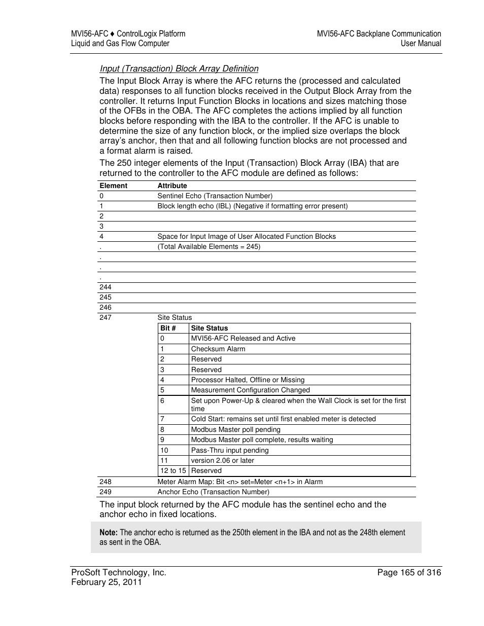 ProSoft Technology MVI56-AFC User Manual | Page 165 / 316