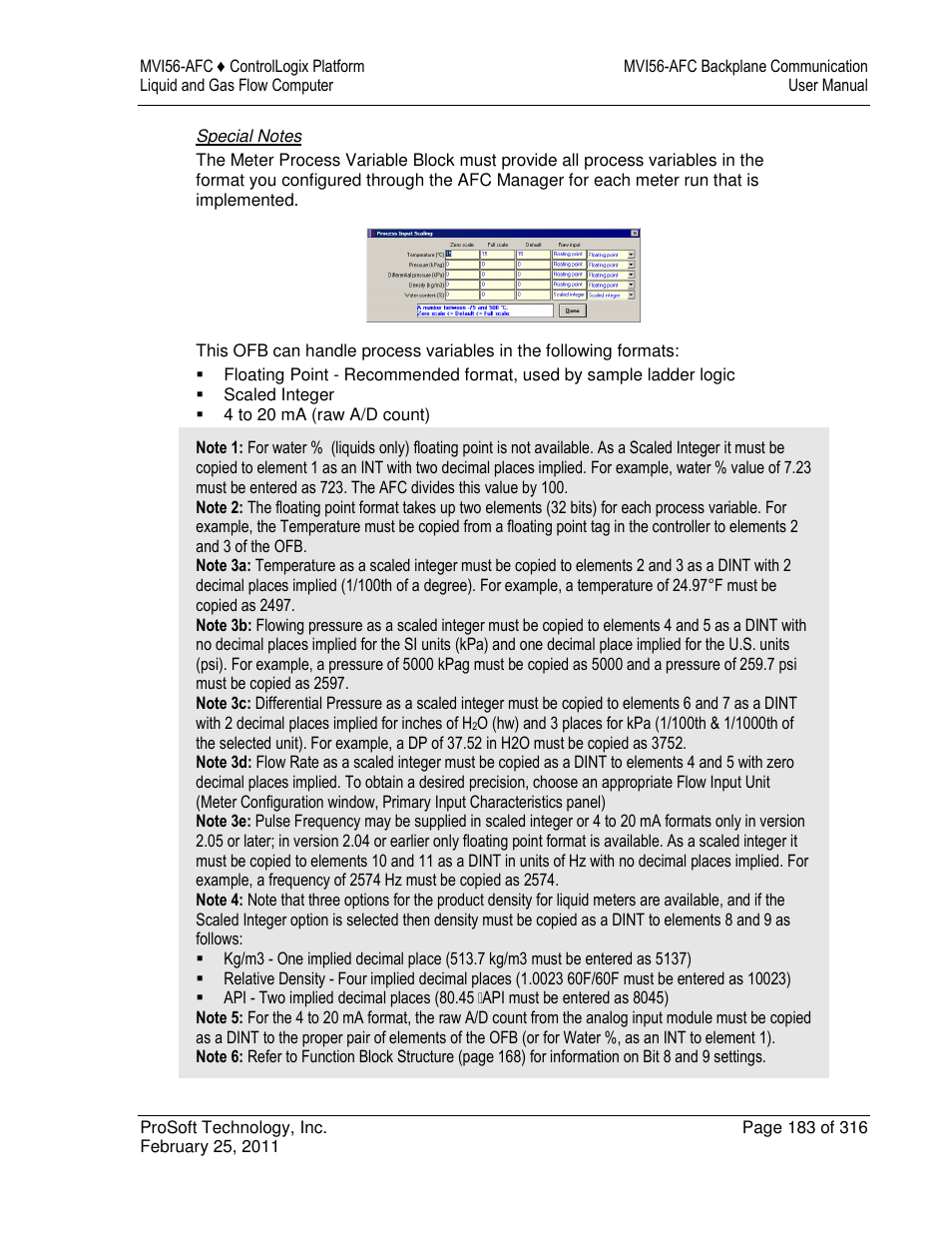 ProSoft Technology MVI56-AFC User Manual | Page 183 / 316