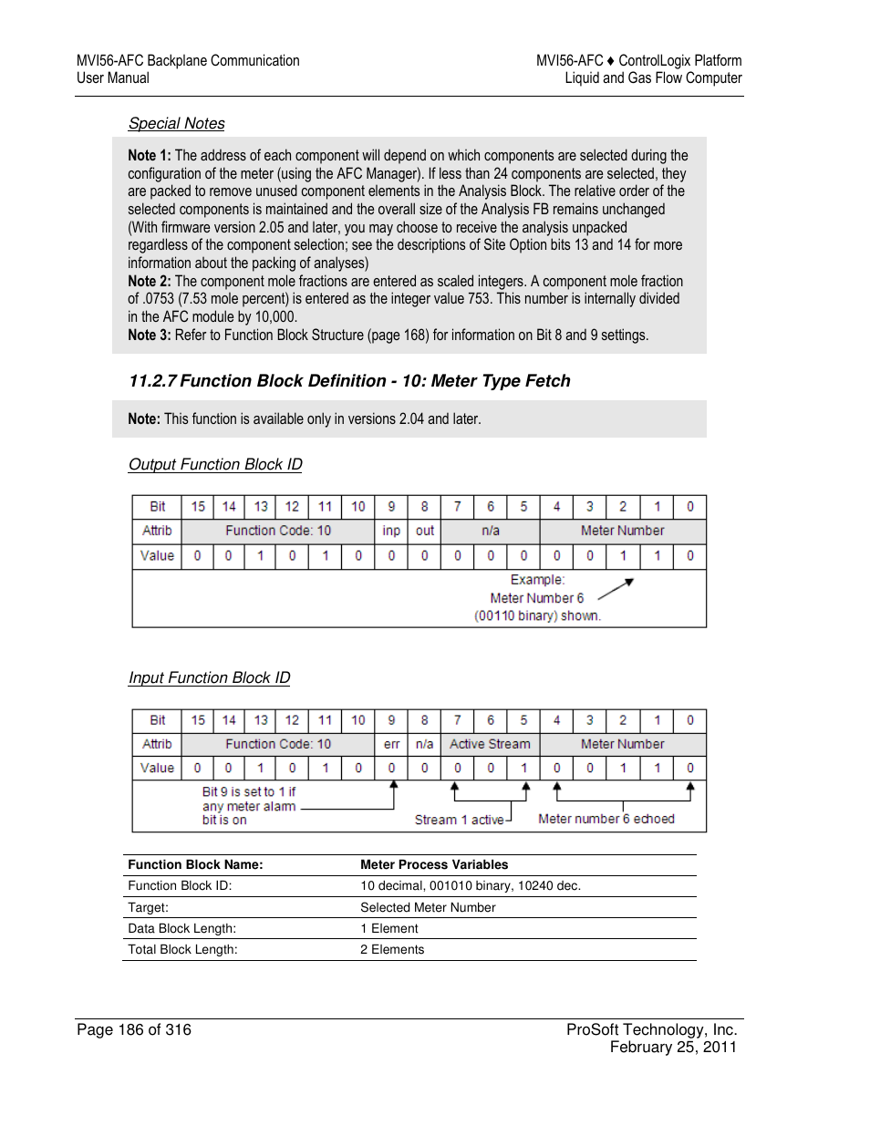 ProSoft Technology MVI56-AFC User Manual | Page 186 / 316