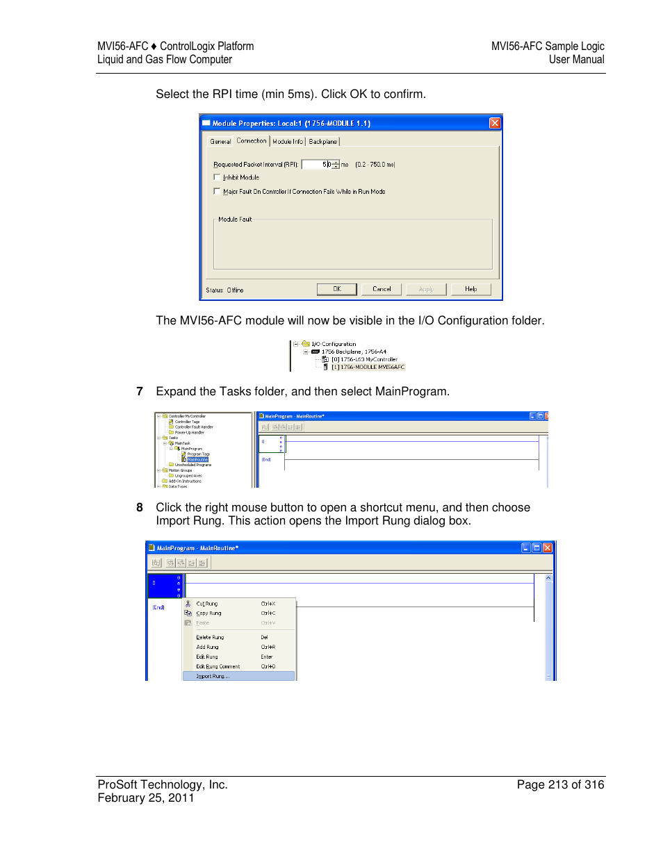 ProSoft Technology MVI56-AFC User Manual | Page 213 / 316