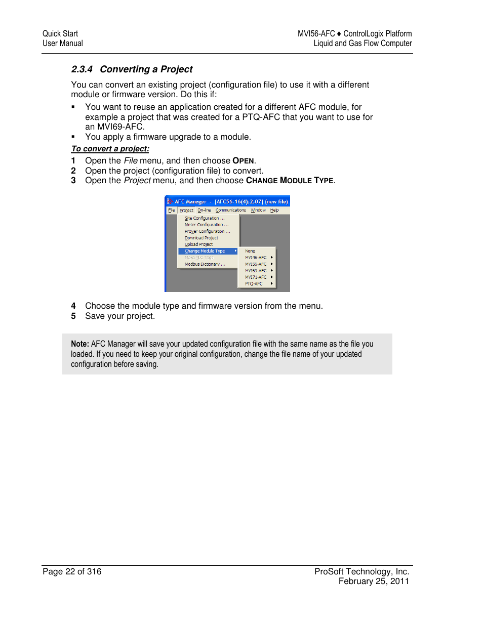 ProSoft Technology MVI56-AFC User Manual | Page 22 / 316