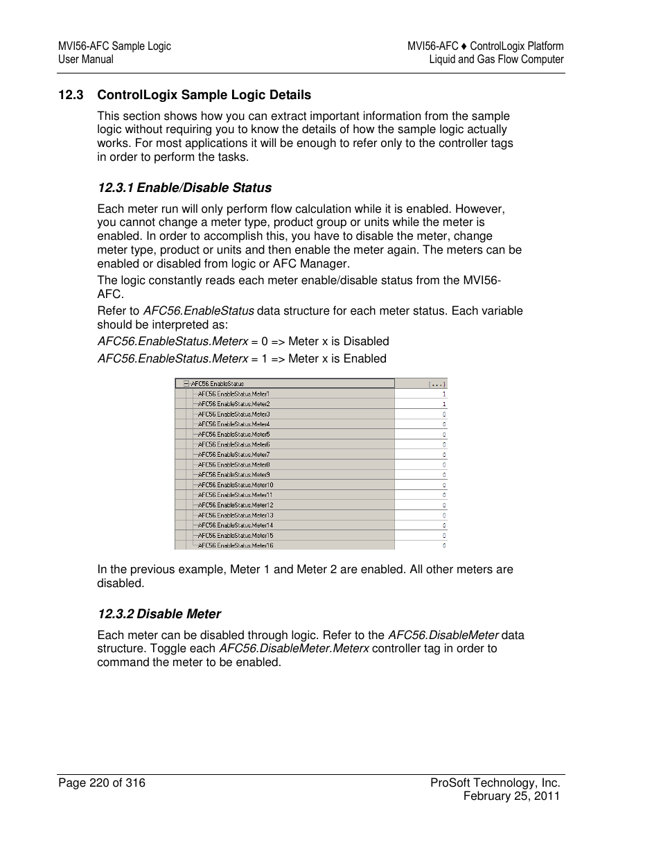 ProSoft Technology MVI56-AFC User Manual | Page 220 / 316