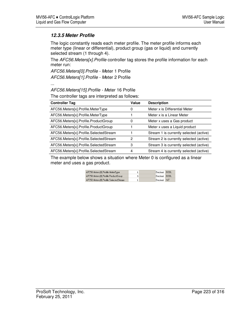 ProSoft Technology MVI56-AFC User Manual | Page 223 / 316