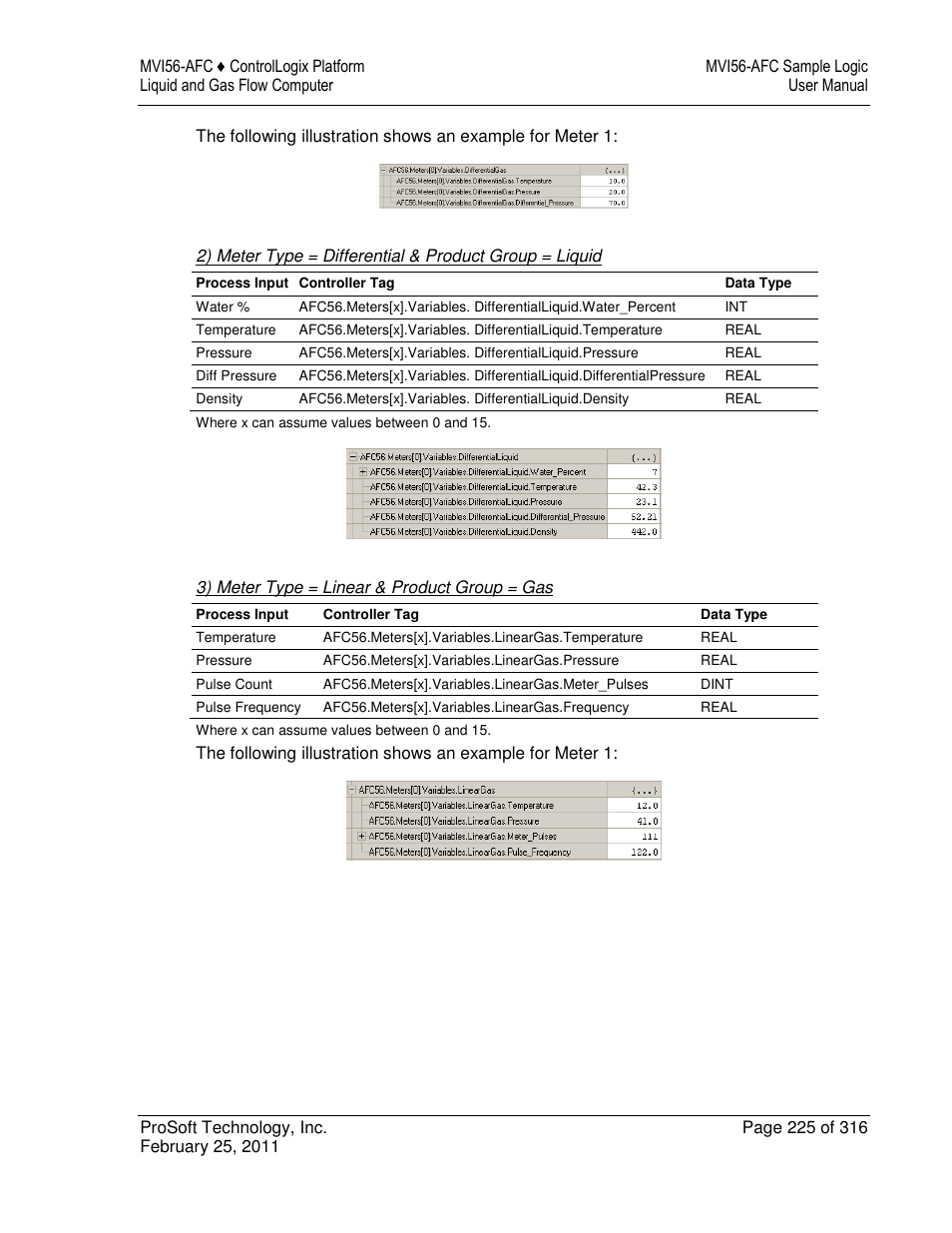 ProSoft Technology MVI56-AFC User Manual | Page 225 / 316