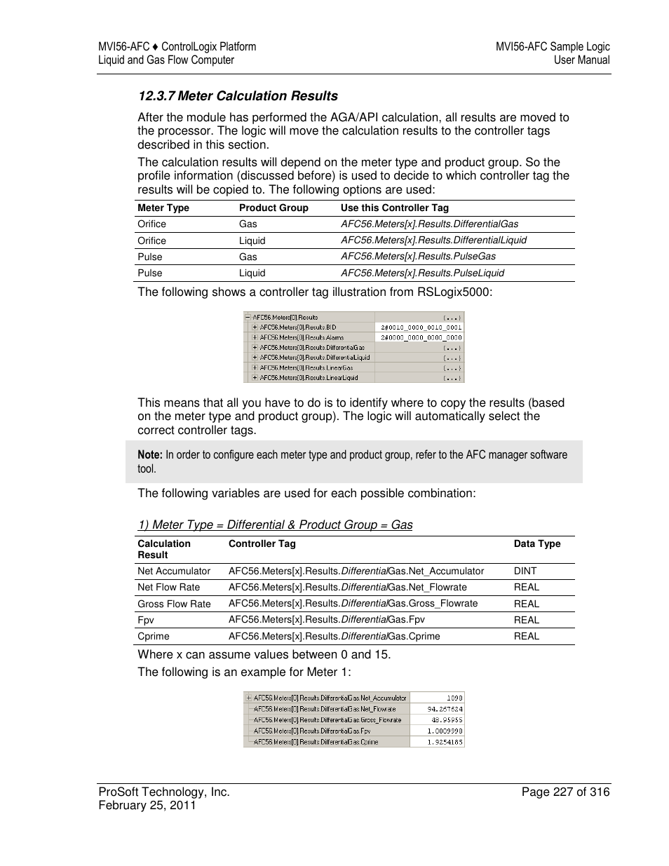 ProSoft Technology MVI56-AFC User Manual | Page 227 / 316