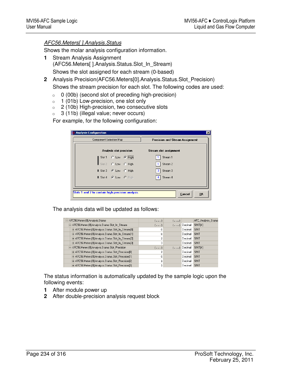 ProSoft Technology MVI56-AFC User Manual | Page 234 / 316