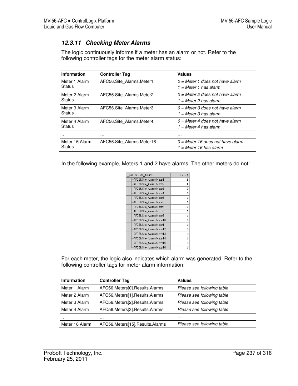 ProSoft Technology MVI56-AFC User Manual | Page 237 / 316