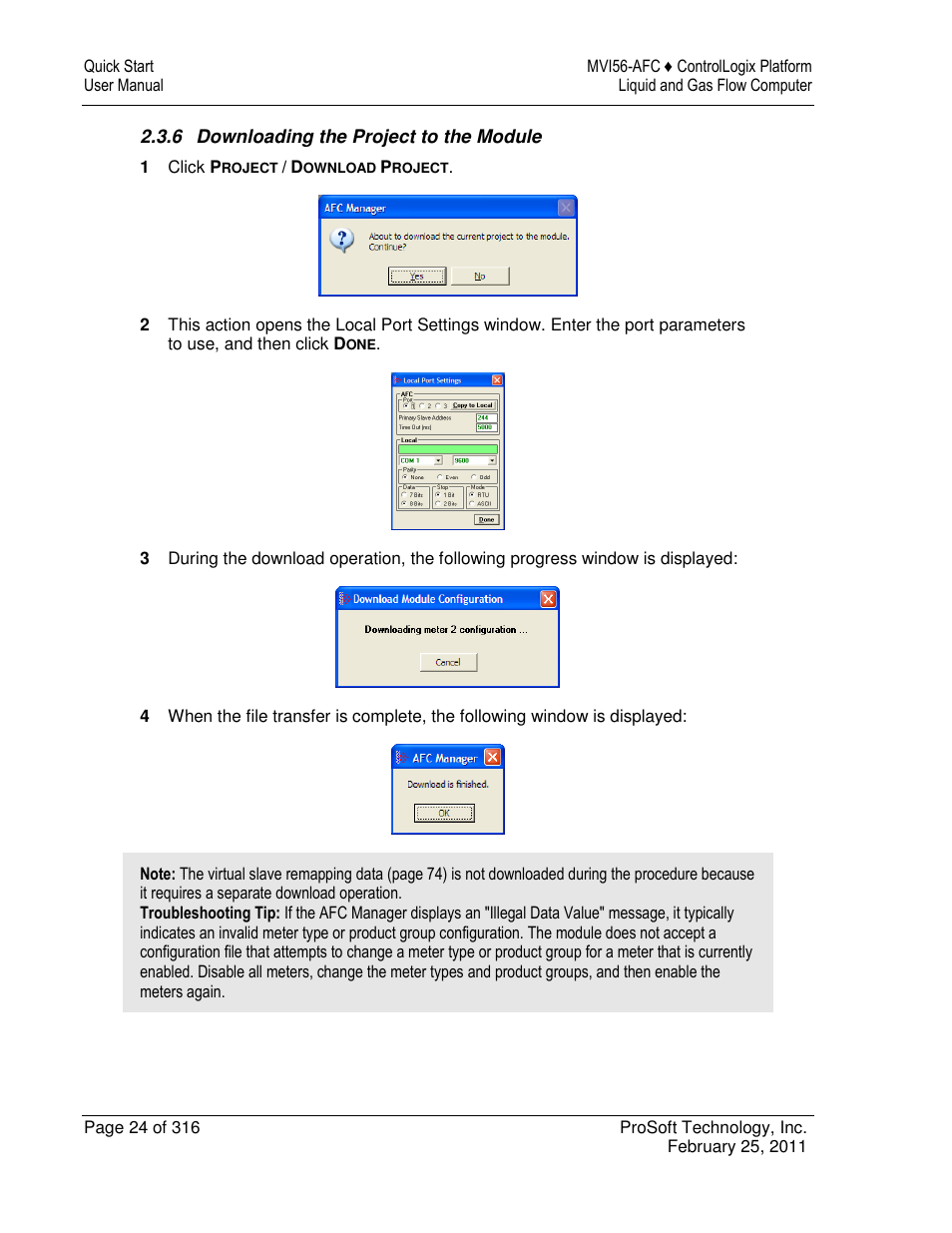 ProSoft Technology MVI56-AFC User Manual | Page 24 / 316