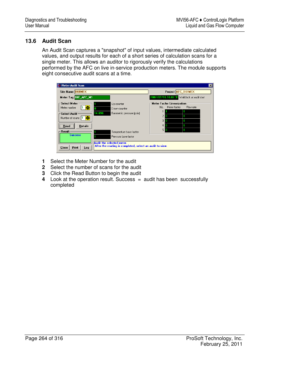 ProSoft Technology MVI56-AFC User Manual | Page 264 / 316