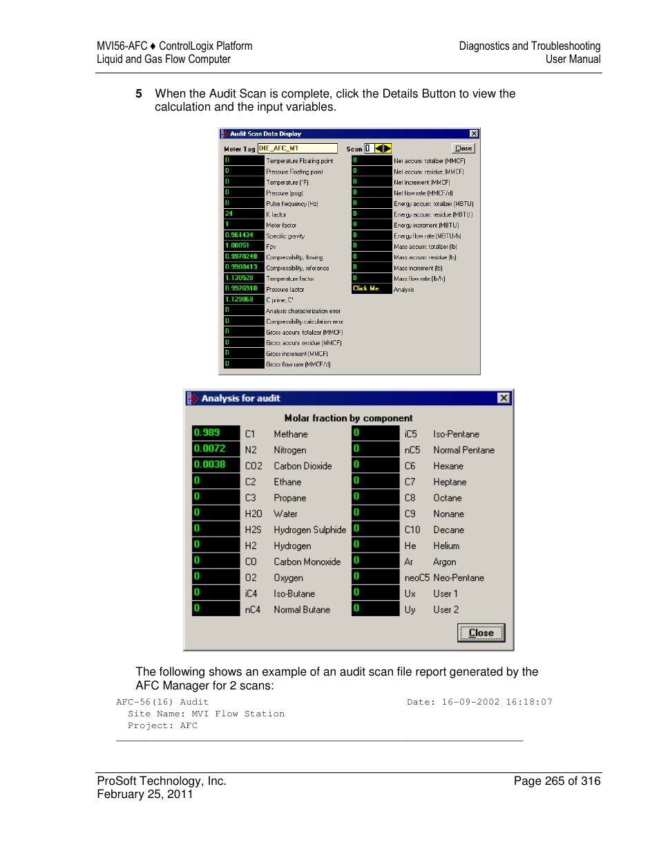 ProSoft Technology MVI56-AFC User Manual | Page 265 / 316