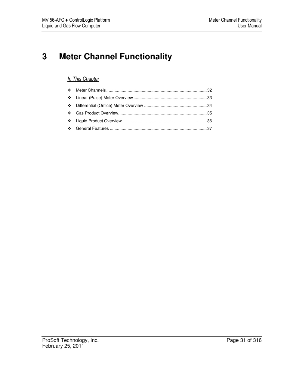 3meter channel functionality | ProSoft Technology MVI56-AFC User Manual | Page 31 / 316