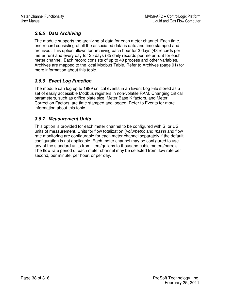 ProSoft Technology MVI56-AFC User Manual | Page 38 / 316