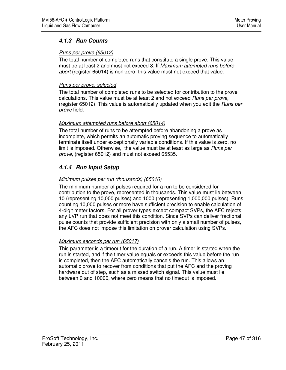 ProSoft Technology MVI56-AFC User Manual | Page 47 / 316