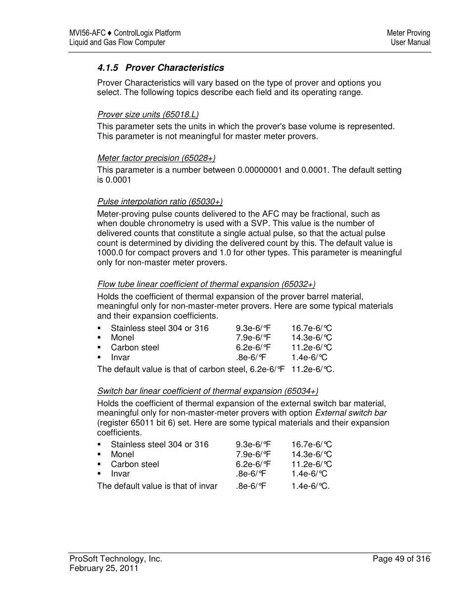 ProSoft Technology MVI56-AFC User Manual | Page 49 / 316