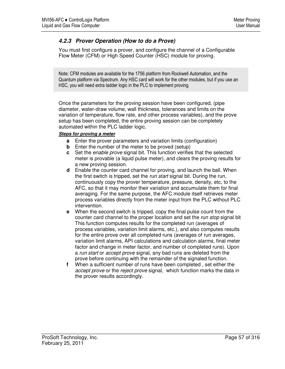 ProSoft Technology MVI56-AFC User Manual | Page 57 / 316