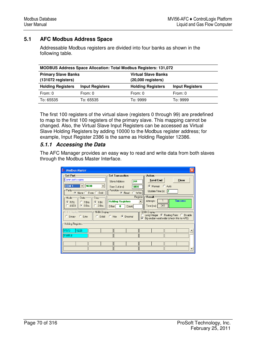 ProSoft Technology MVI56-AFC User Manual | Page 70 / 316
