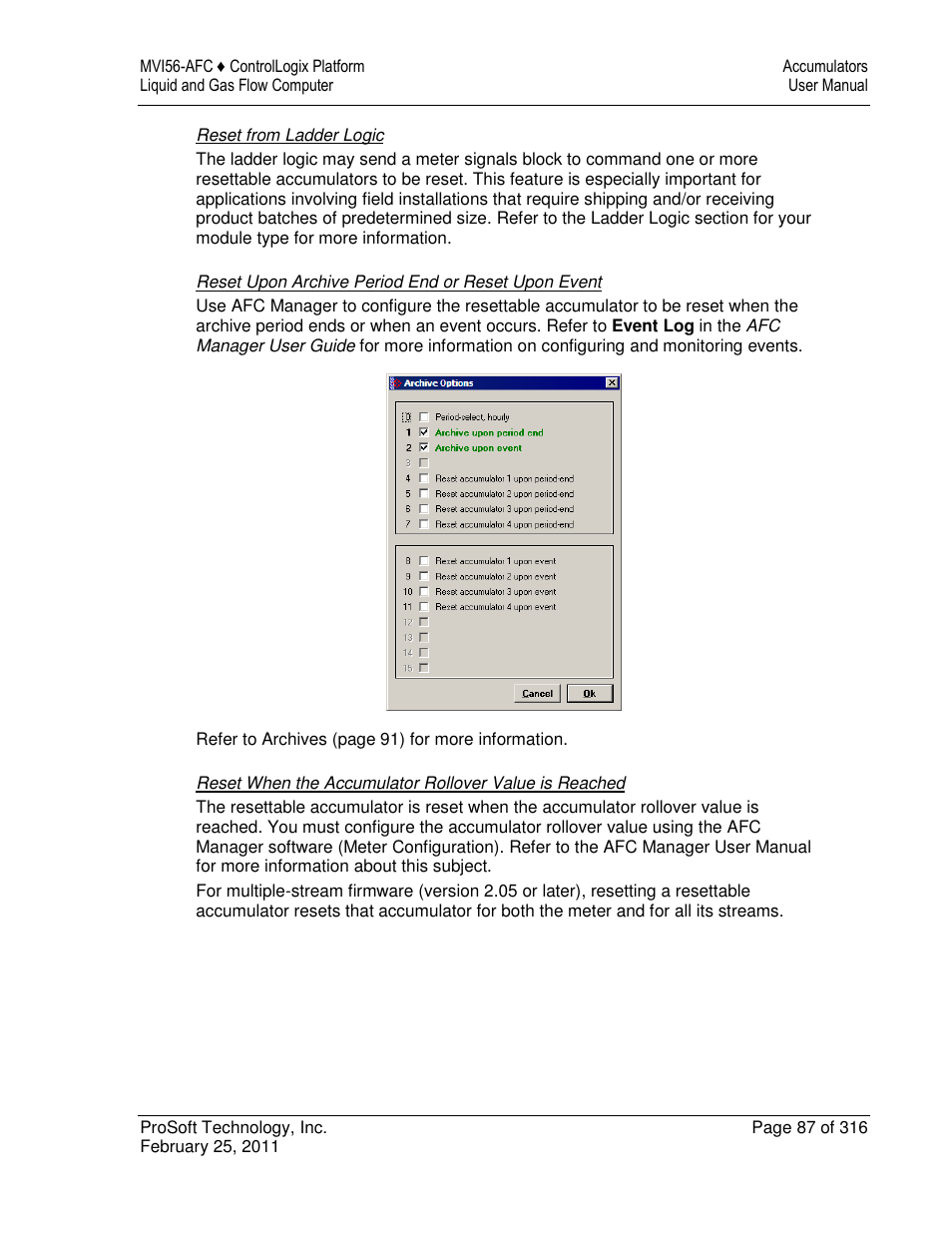 ProSoft Technology MVI56-AFC User Manual | Page 87 / 316