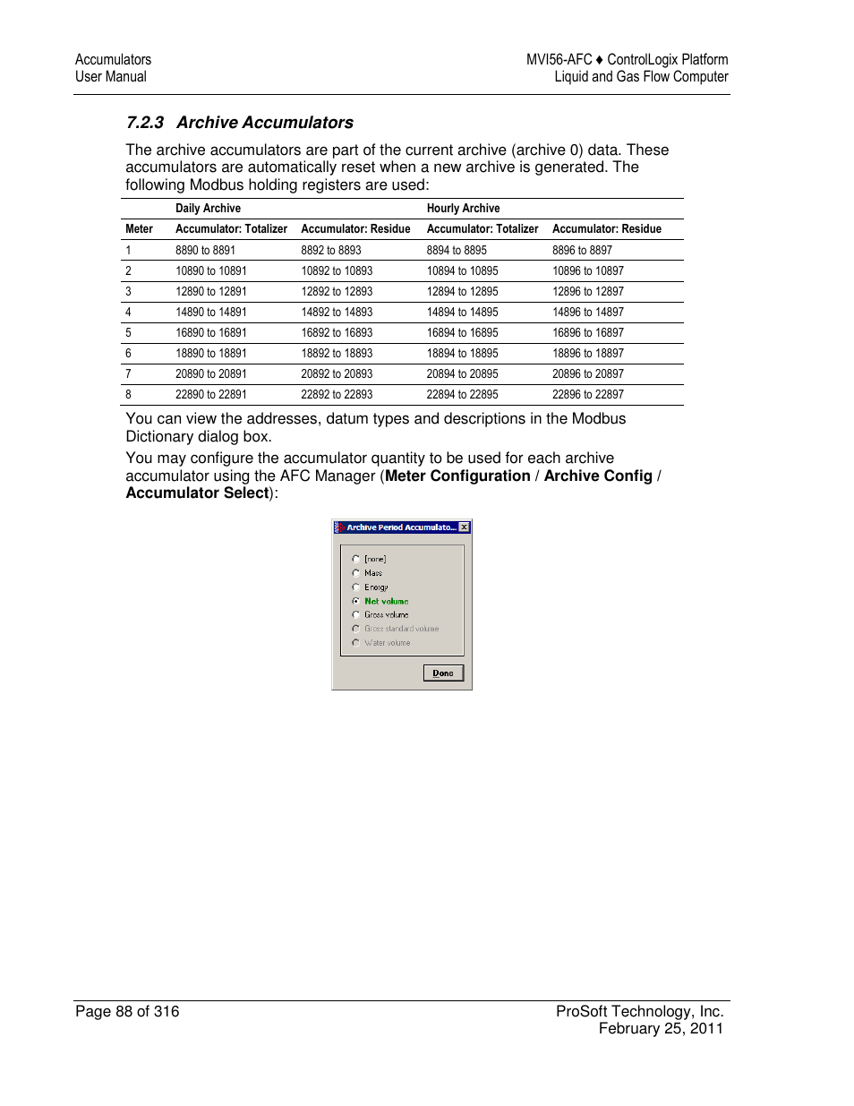 ProSoft Technology MVI56-AFC User Manual | Page 88 / 316