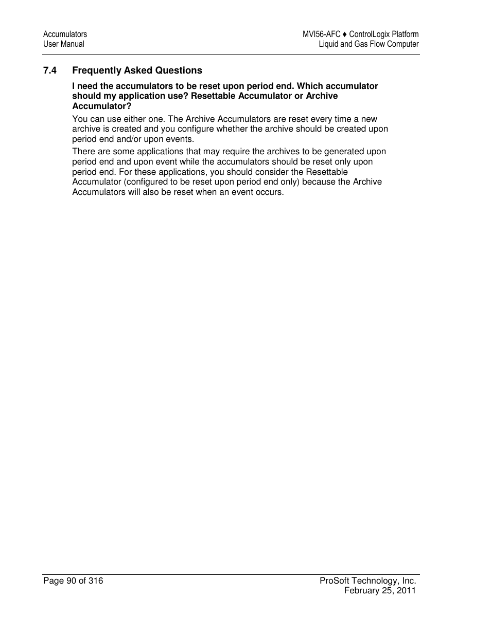 ProSoft Technology MVI56-AFC User Manual | Page 90 / 316