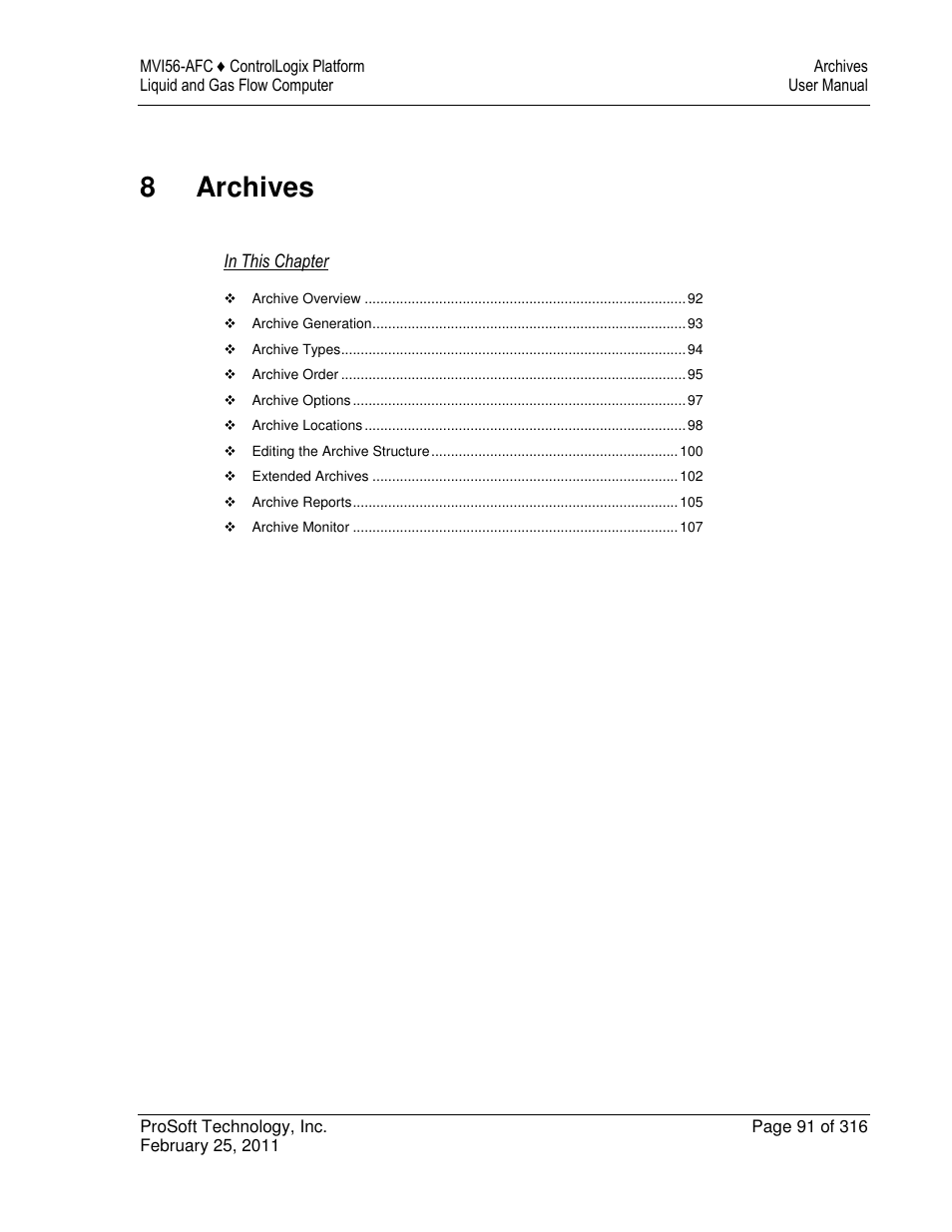 8archives | ProSoft Technology MVI56-AFC User Manual | Page 91 / 316