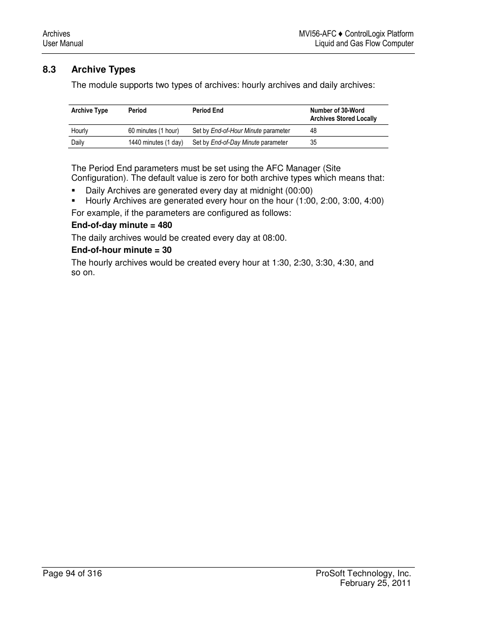 ProSoft Technology MVI56-AFC User Manual | Page 94 / 316